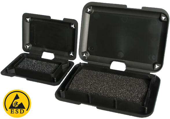 W-TECH Boîte ESD à Clip de fermeture sécurisée